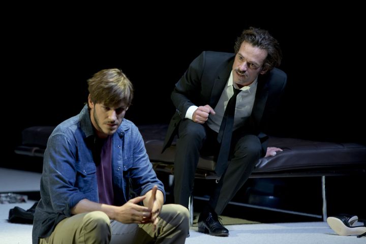 Démons, Théâtre du Rond-Point, Gaspard Ulliel et Romain Duris (Giovanni Cittadini Cesi)