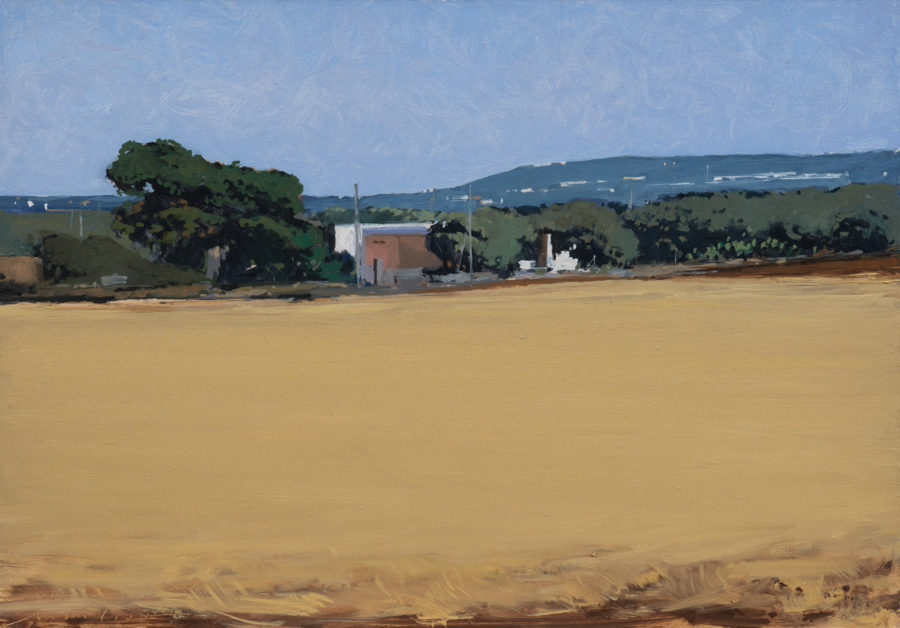 Régis DE MARTRIN-DONOS, “Les blés à San Vito, Les Pouilles”, Huile sur toile.